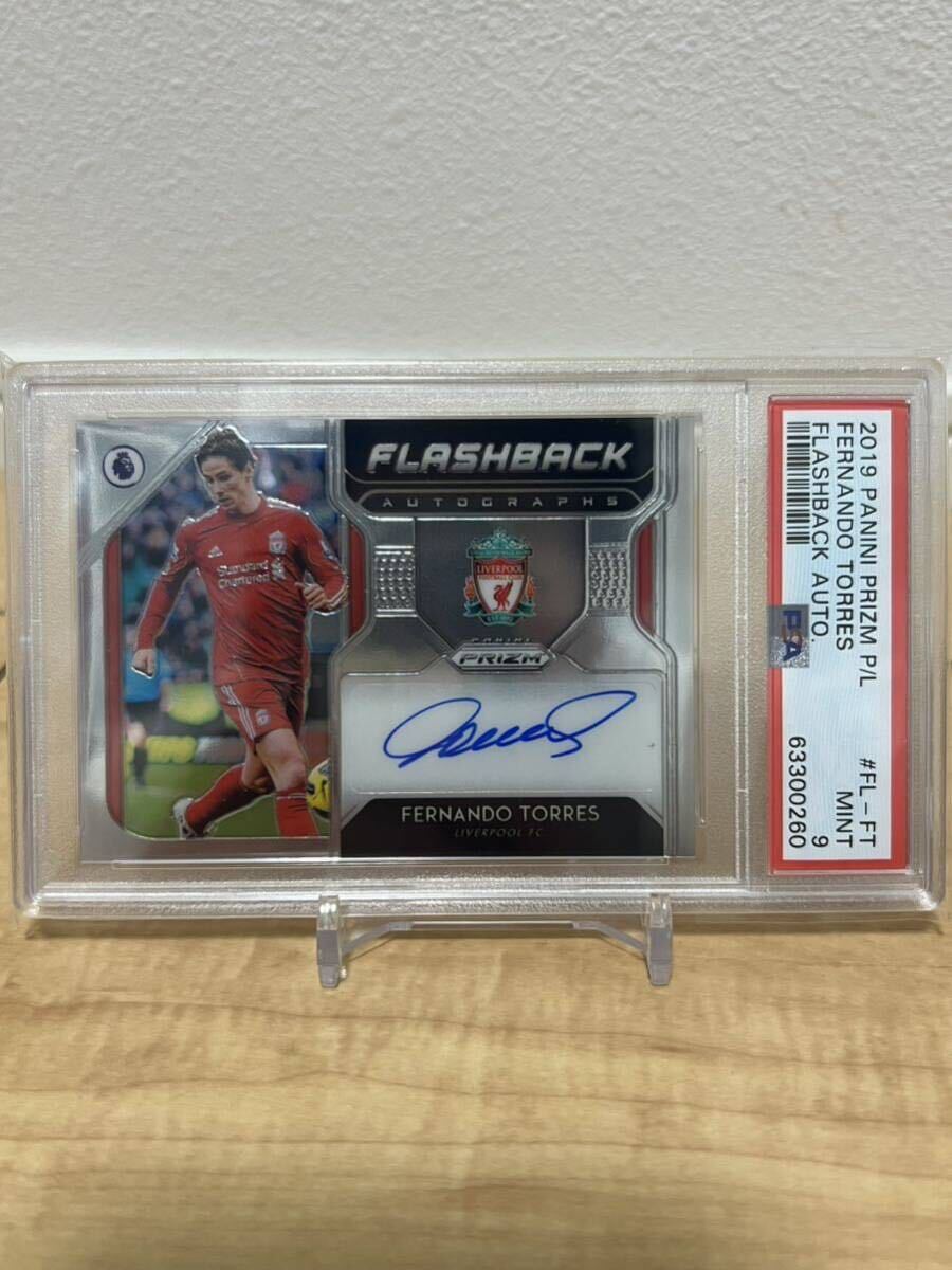 Fernando torres フェルナンド　トーレス　直筆サインカード　2019 panini サッカー PSA 9 鑑定済み サガン鳥栖　リバプール　スペイン代表_画像1