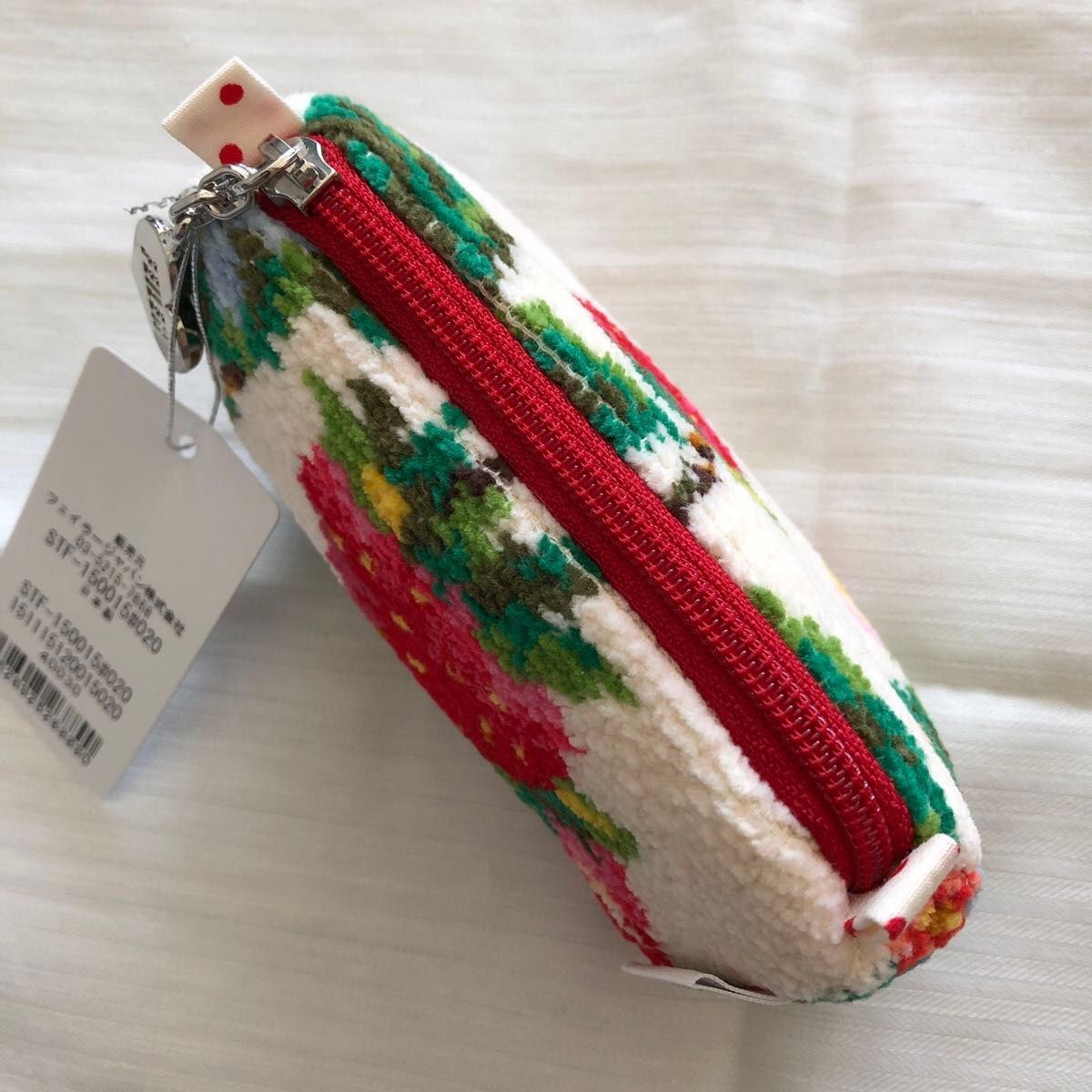 未使用品 フェイラー ストロベリーフィールド ポーチ FEILER 未使用品 フェイラー ストロベリーフィールド ポーチ FEILER