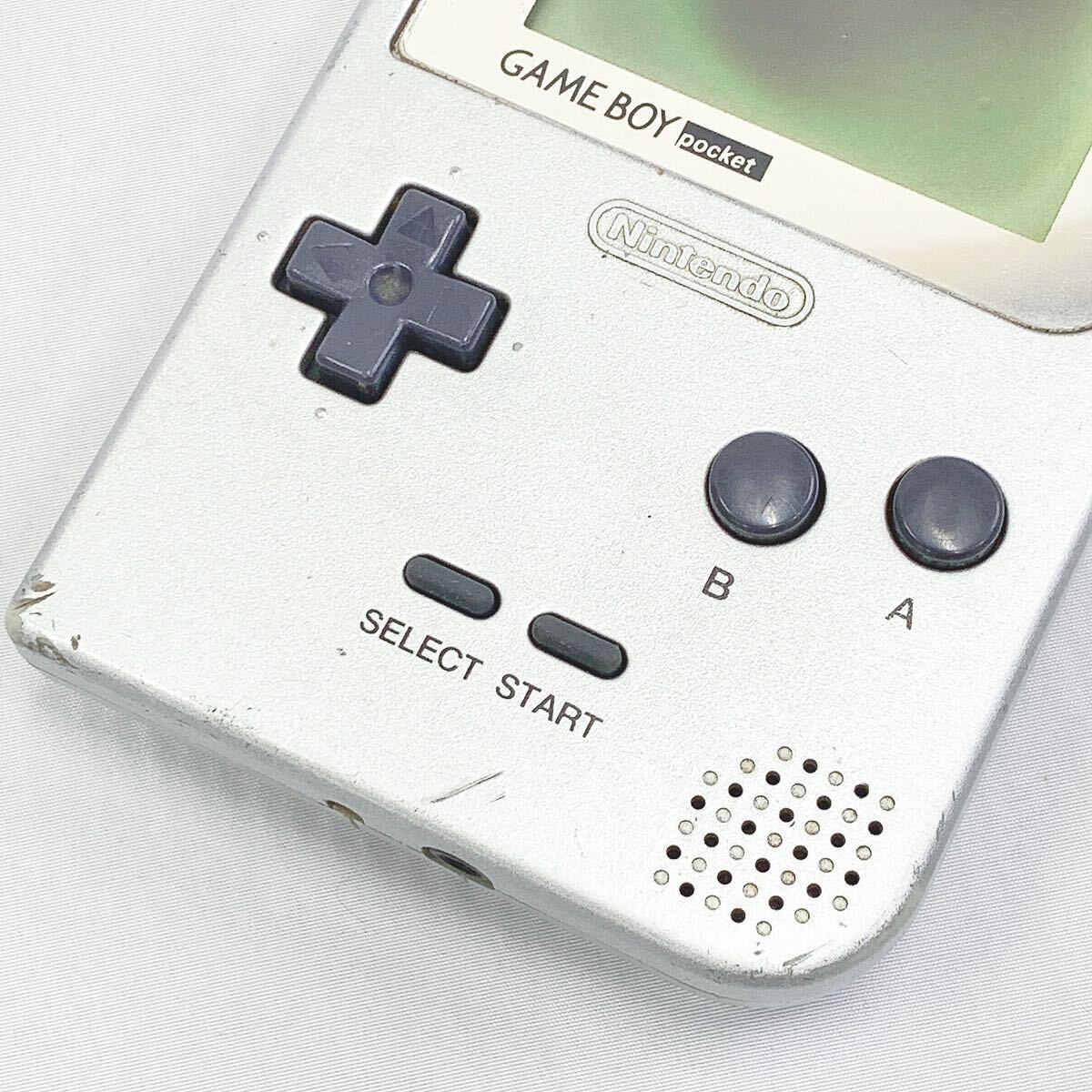 通電確認済み Nintendo 任天堂 ゲームボーイ ポケット MGB-001 シルバー GAMEBOY Pocket ゲーム機 当時物 R店0421☆の画像4