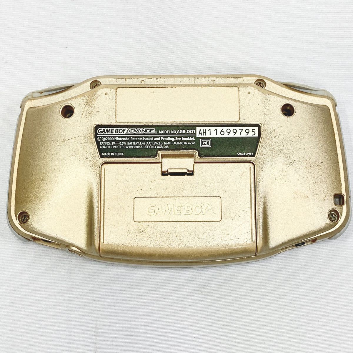 Nintendo 任天堂 GBA ゲームボーイアドバンス AGB-001 ゴールド GAMEBOY ADVANCE ゲーム機 当時物 R店0421☆の画像3