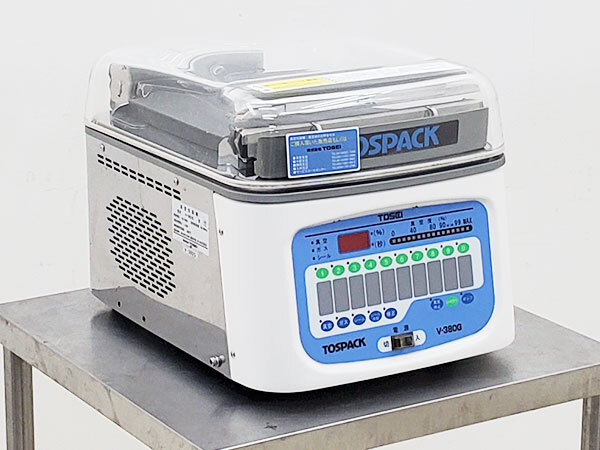  desk-top type vacuum packaging machine TOSEItos pack V-380G/ clear dome type / seal valid length 310mm/ gas . go in with function /67 ten thousand [23 district inside * Yokohama city free shipping ]E1086