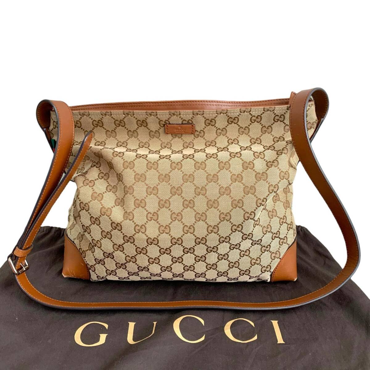 GUCCI グッチ GGキャンバス ショルダーバッグ ベージュ系 308930の画像1