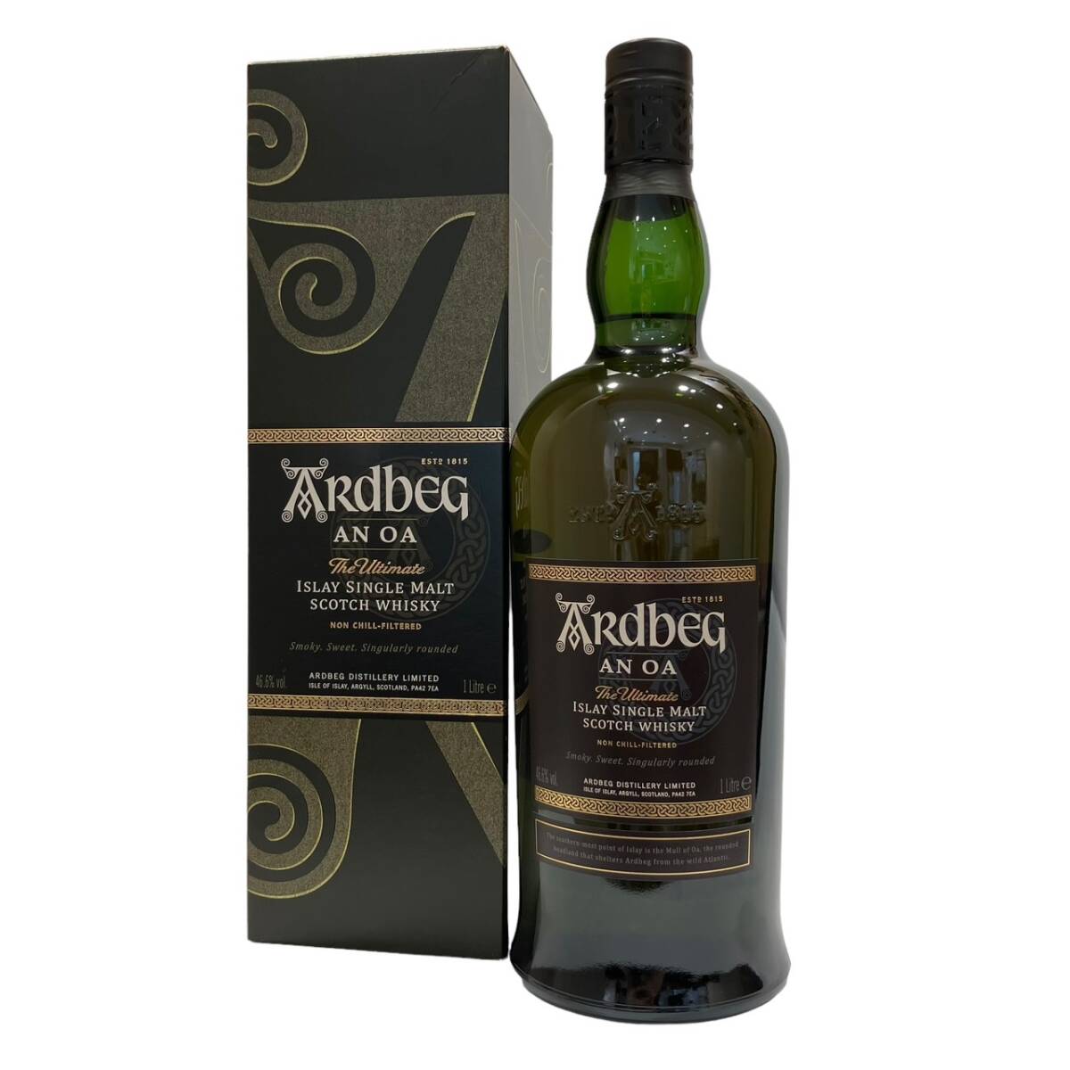 ★アードベッグ アンオー ARDBEG AN OA アイラ シングルモルトスコッチウイスキー スコッチ 1000ml 46.6% 箱付属の画像1