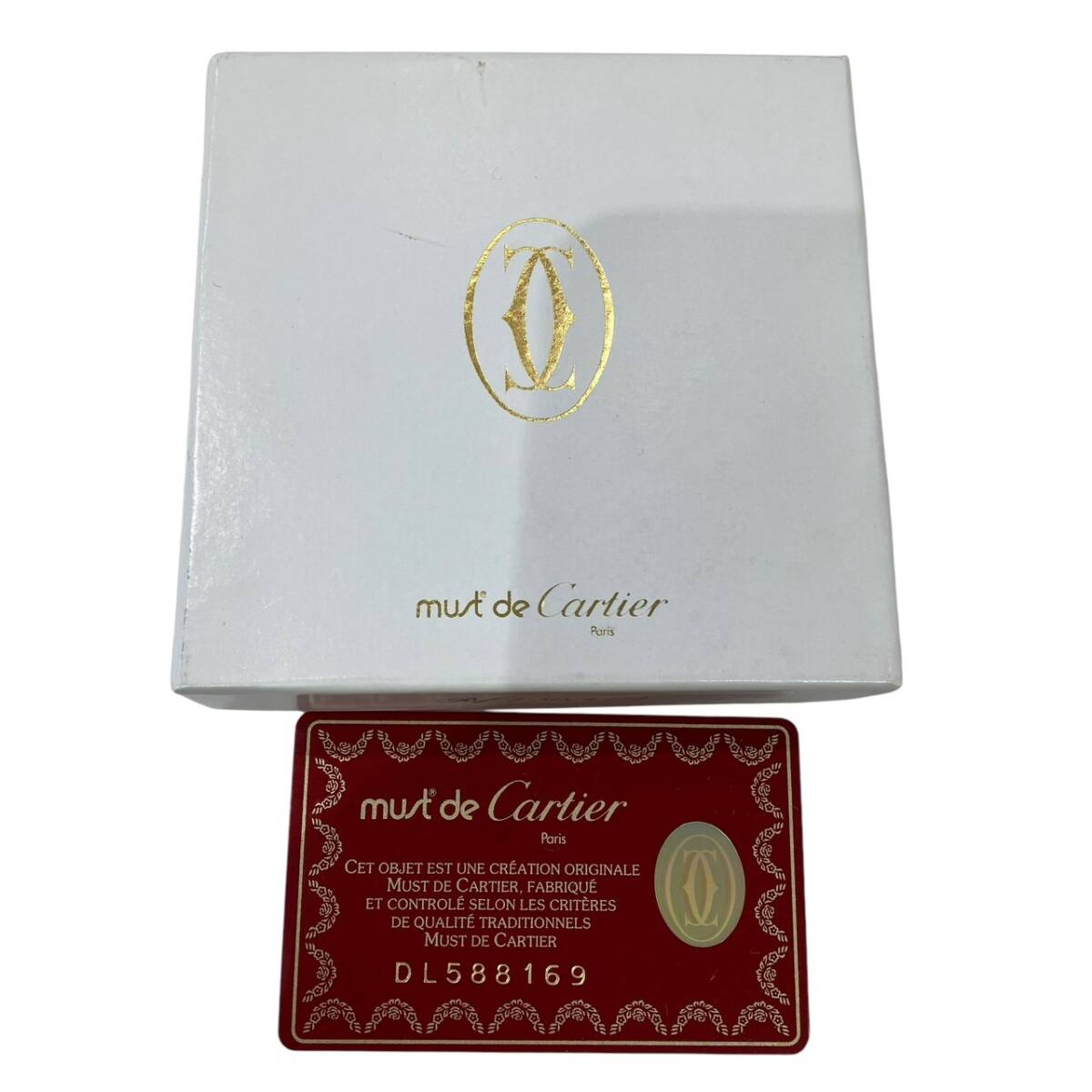 CARTIER カルティエ マストライン ボルドー系 レザー 小銭入れあり 美品 二つ折り財布の画像9