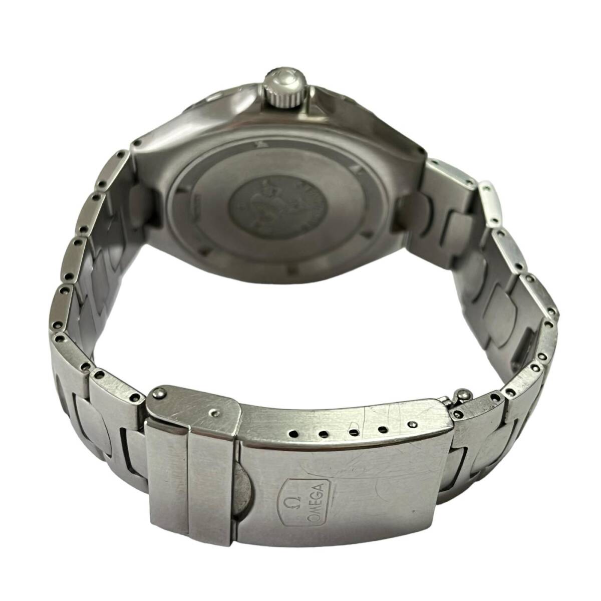 OMEGA オメガ シーマスター 1455/453 プロフェッショナル200m 黒文字盤 メンズ腕時計 クオーツ_画像6