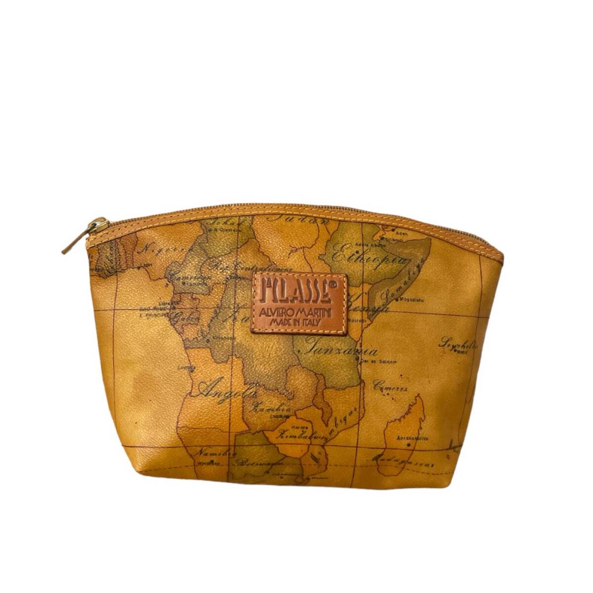 PRIMA CLASSE Prima Classe beautiful goods Mini pouch second bag map pattern brown group 