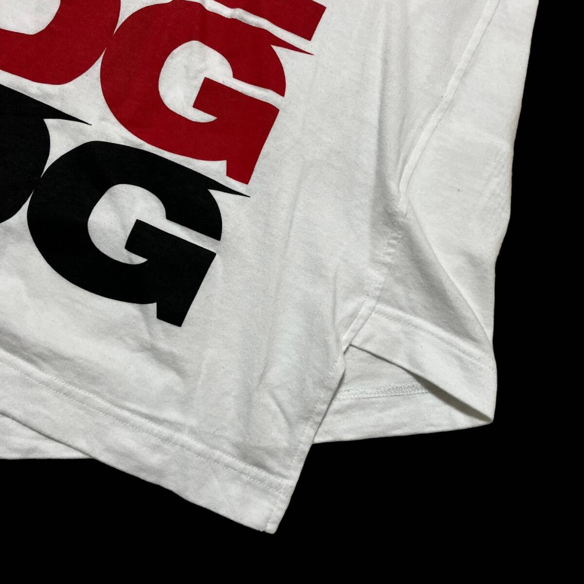 ○ 送料無料 CDG LIVE Tシャツ 半袖 変形デザイン 丸首 白系 コットン100％ メンズ サイズL_画像6