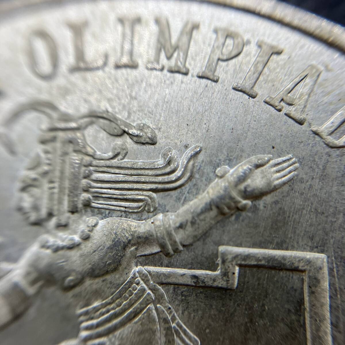 メキシコ銀貨 25ペソ 1968年 オリンピック記念コイン 約22.5ｇ アンティーク コレクション_画像3