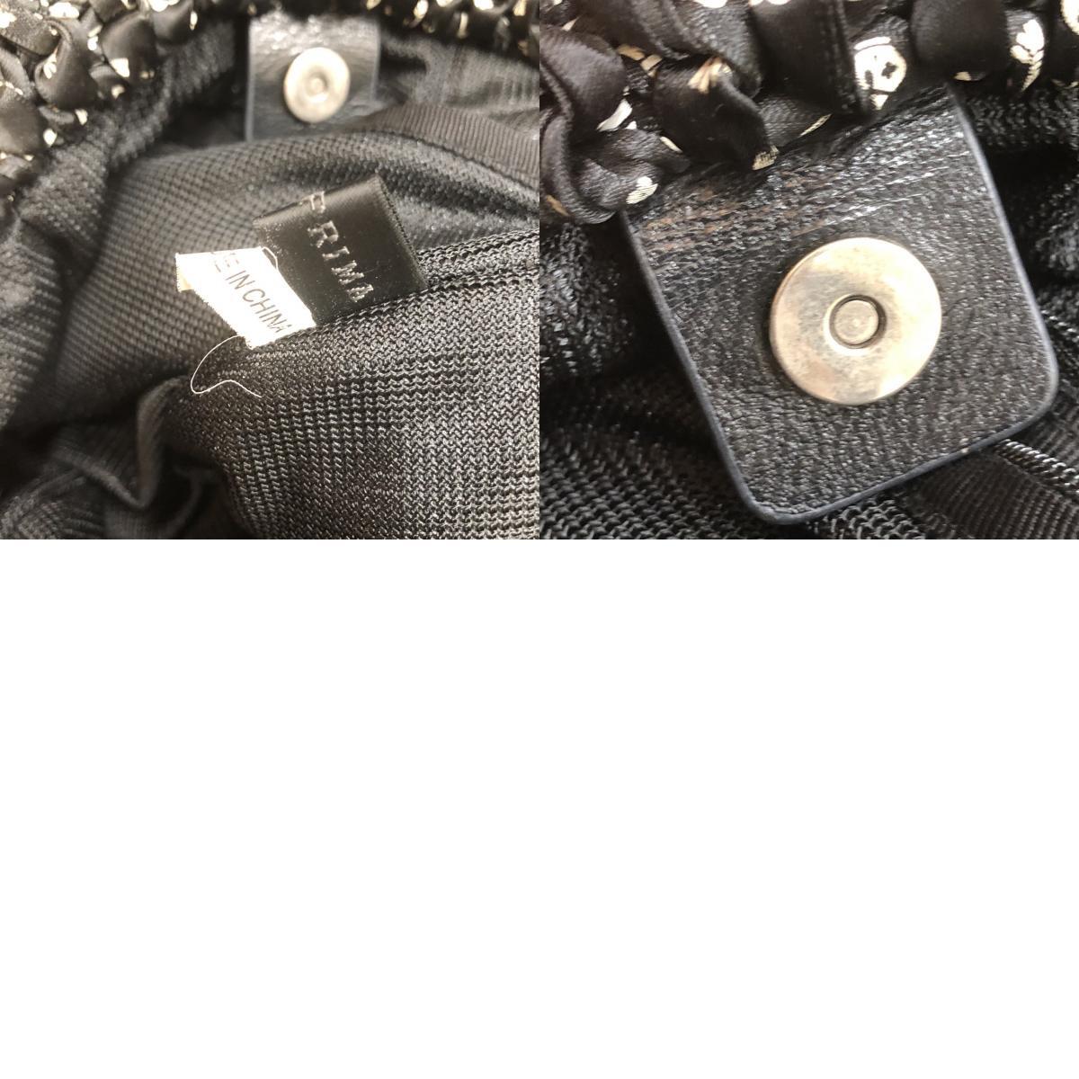 ANTEPRIMA Anteprima handbag Monotone black white Skull tote bag flexible 