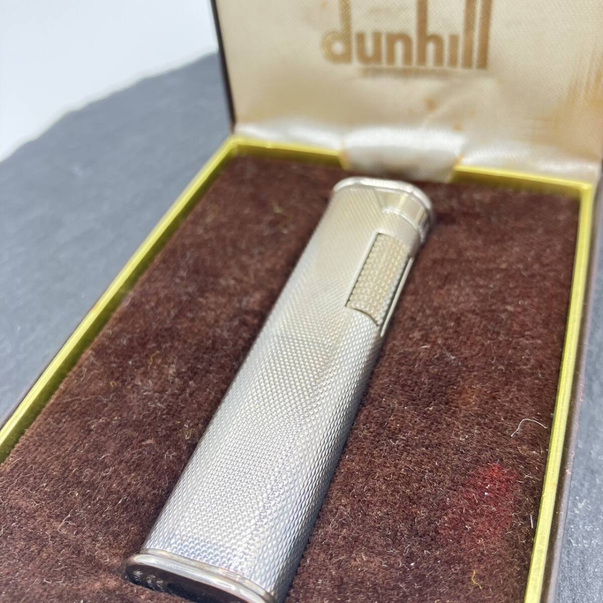 Dunhill ダンヒル ローラー ガス ライター シルバーカラー 箱付 No.3910750/235456 ※着火未確認_画像2