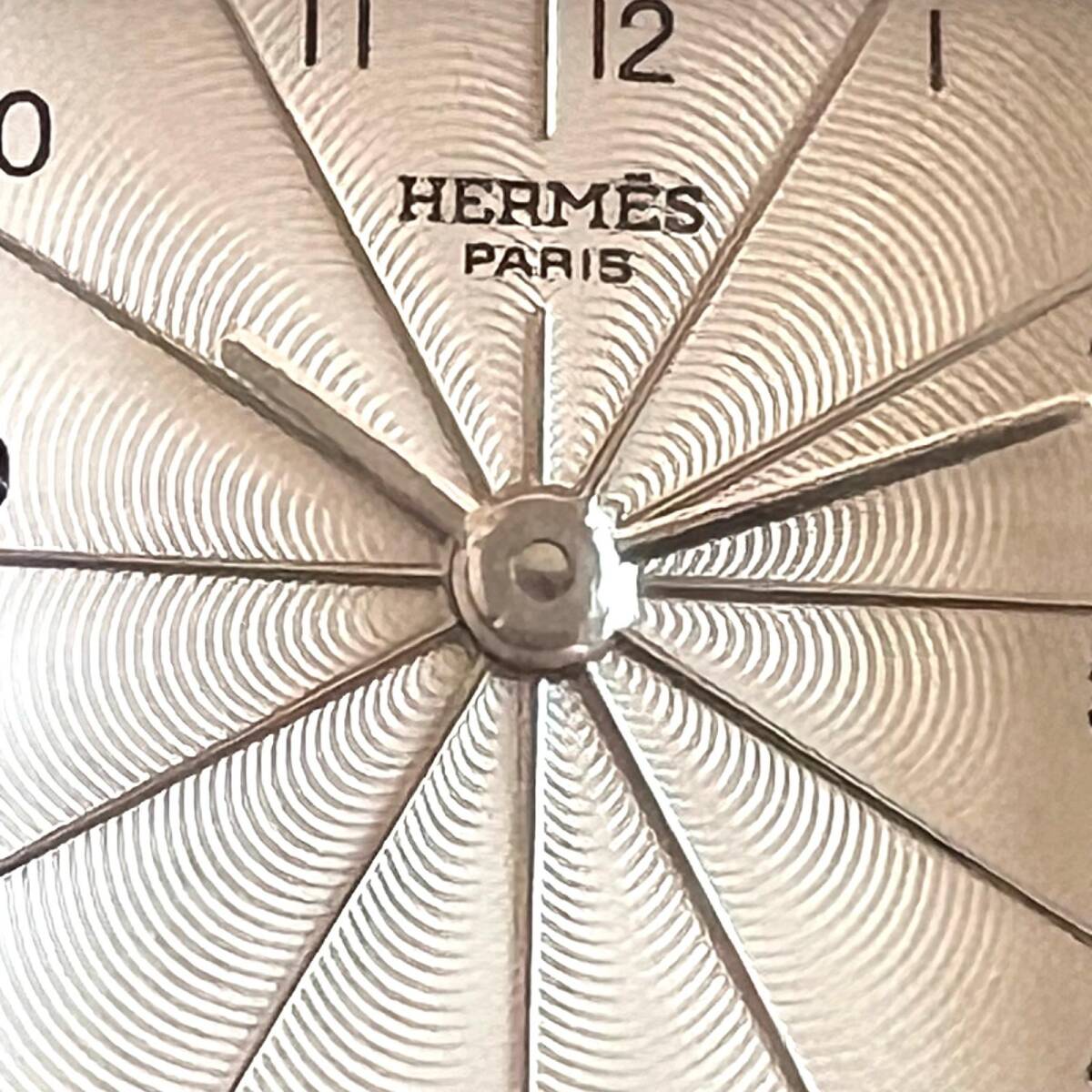 HERMES エルメス 腕時計 Hウォッチ HH1.201 スクエア クオーツ 白文字盤 SS 稼働品_画像5