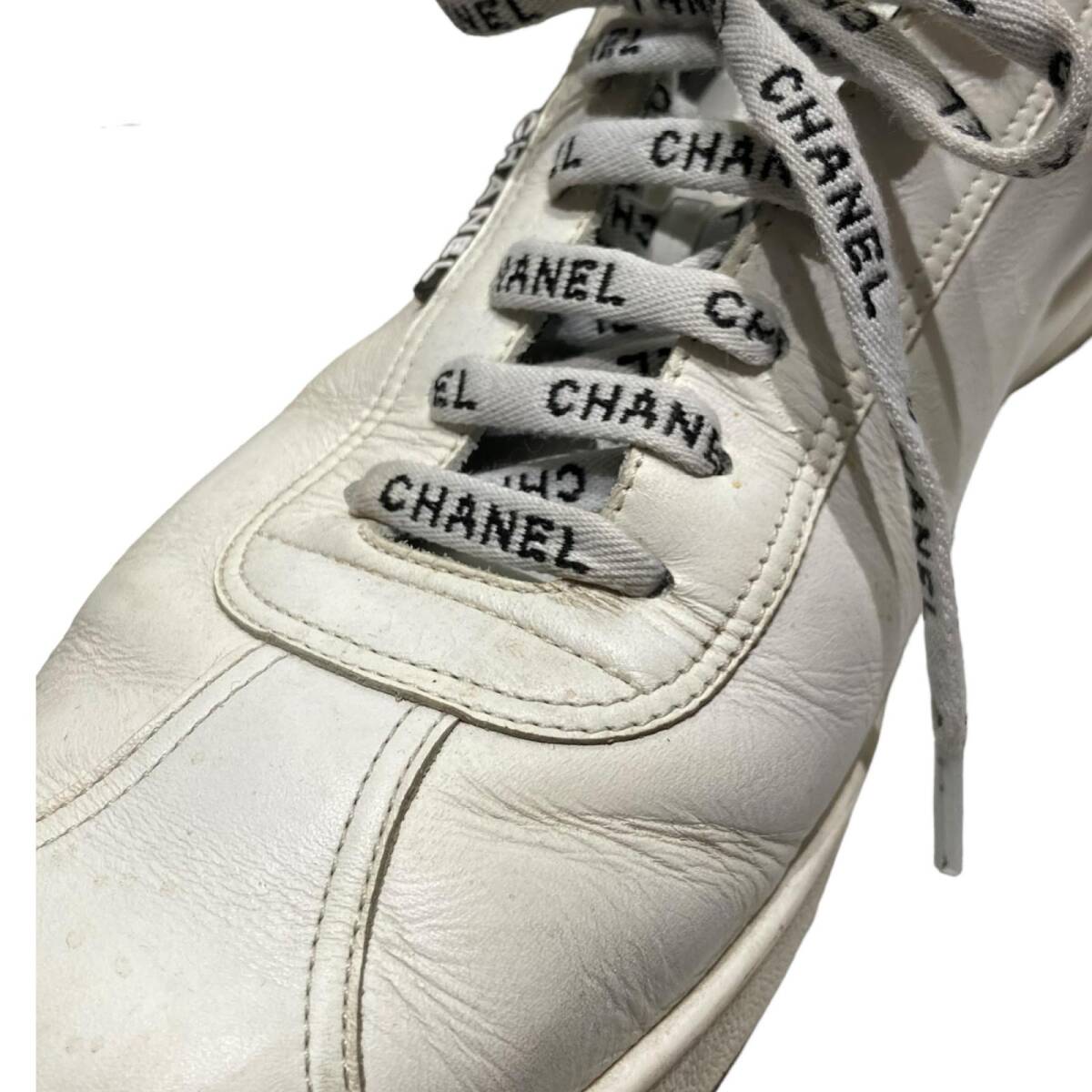 CHANEL シャネル クラシック ローカット 靴 白 43サイズ スニーカー_画像5