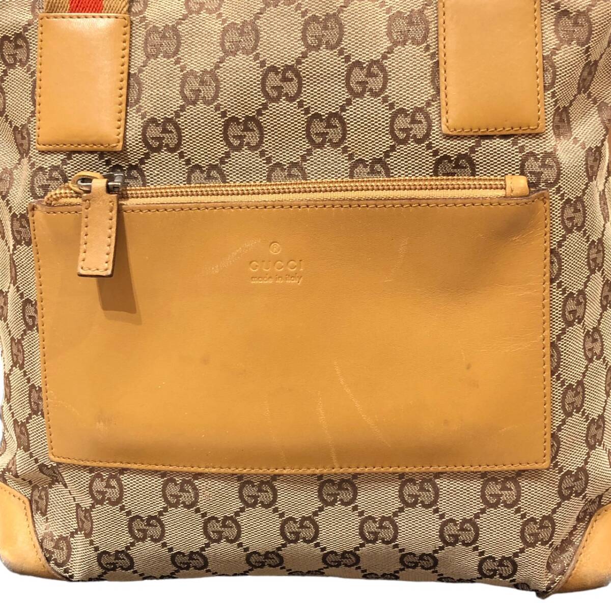 GUCCI グッチ GGキャンバス ハンドバッグ ベージュ系_画像3