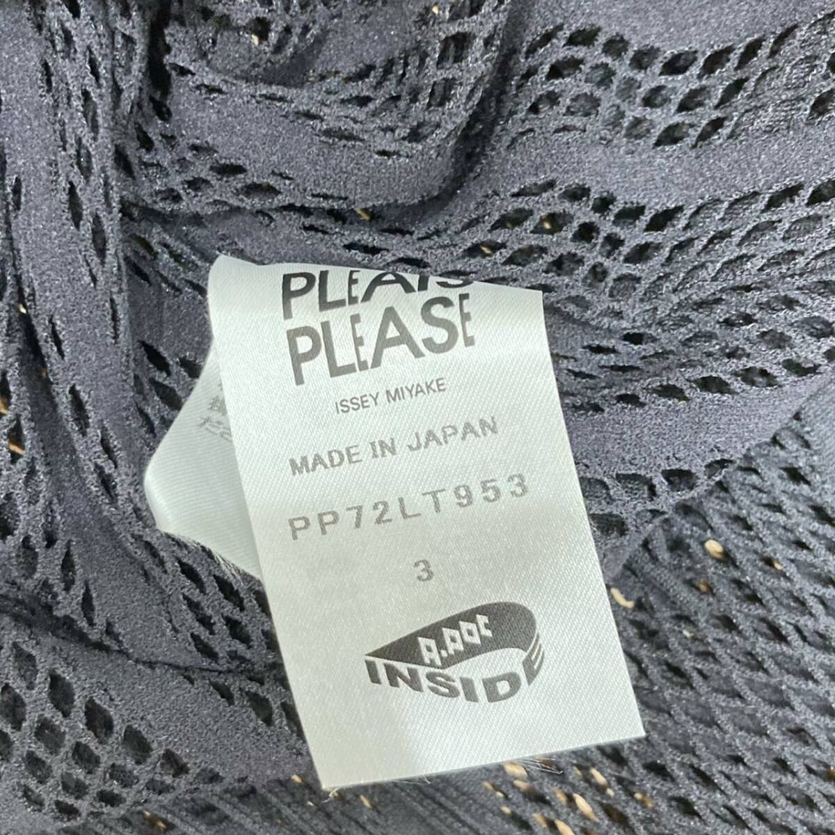 〇送料無料 ISSEY MIYAKE イッセイミヤケ プリーツプリーズ PLEATS PLEASE トップス ブラック レディース ワンピース 3_画像4