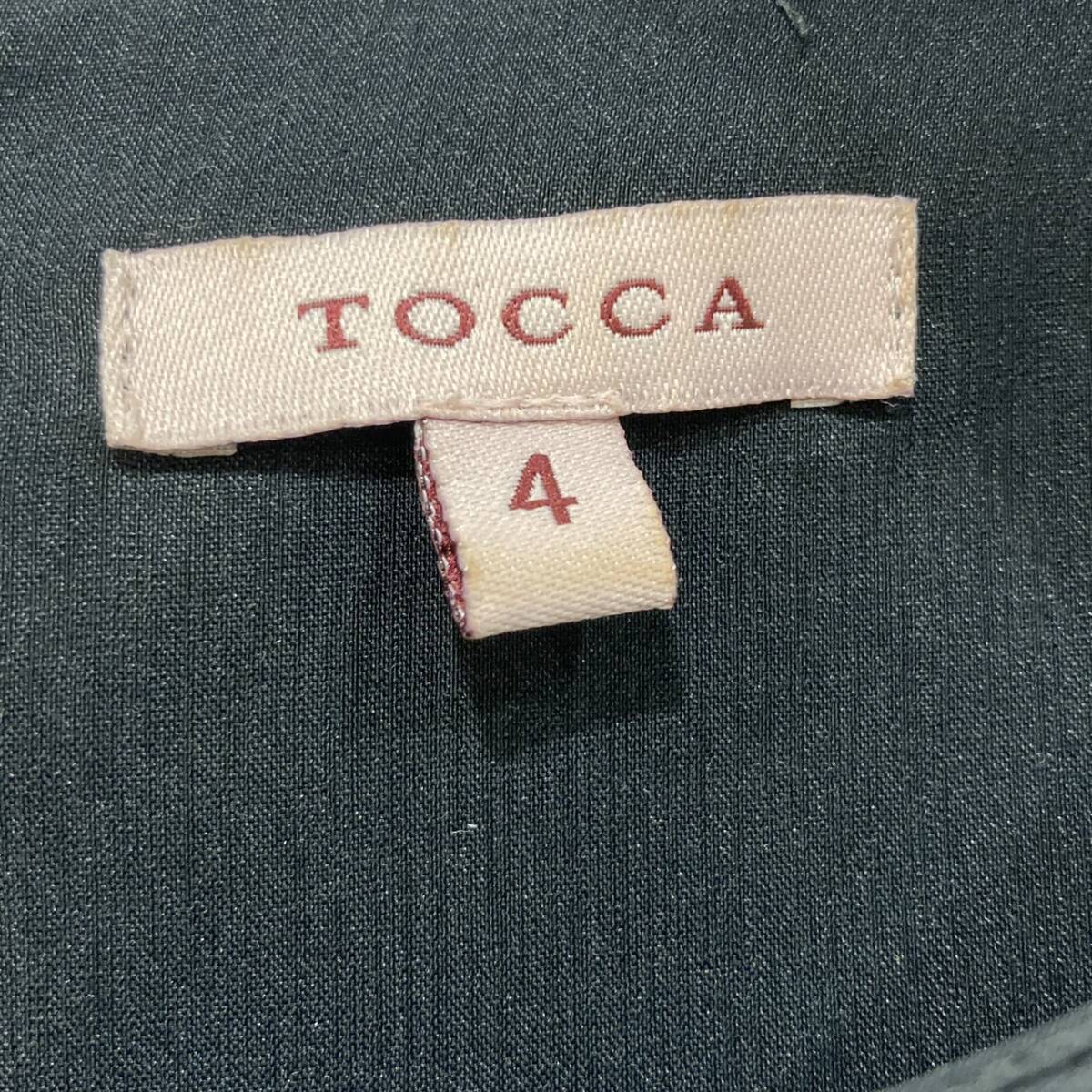 TOCCA トッカ 花柄 ワンピース 黒系 OPTONS0040 サイズ4 レディース_画像3