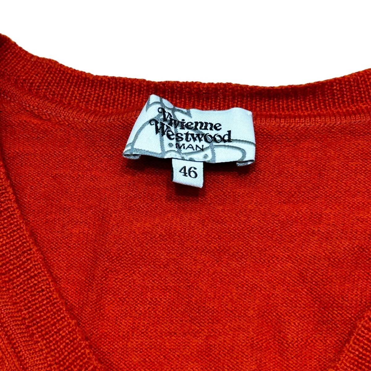 Vivienne Westwood ヴィヴィアンウエストウッド セーター オレンジ ニット 46_画像4