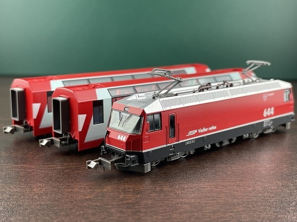  beautiful KATO 10-1816 Alps. ice river Special sudden GLACIER EXPRESS basic set 3 both |Ge4/4-Ⅲ IIIre- tissue railroad D6ua