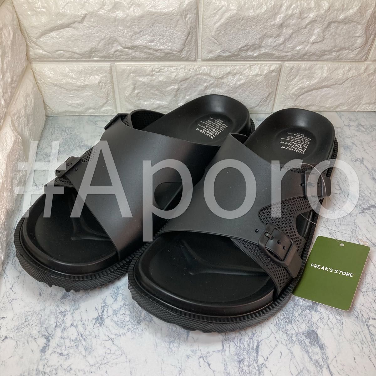 フリークスストア SUBLiME EVAER SANDALS サブライムサンダル FREAK'S STORE ブラック 黒 しなる