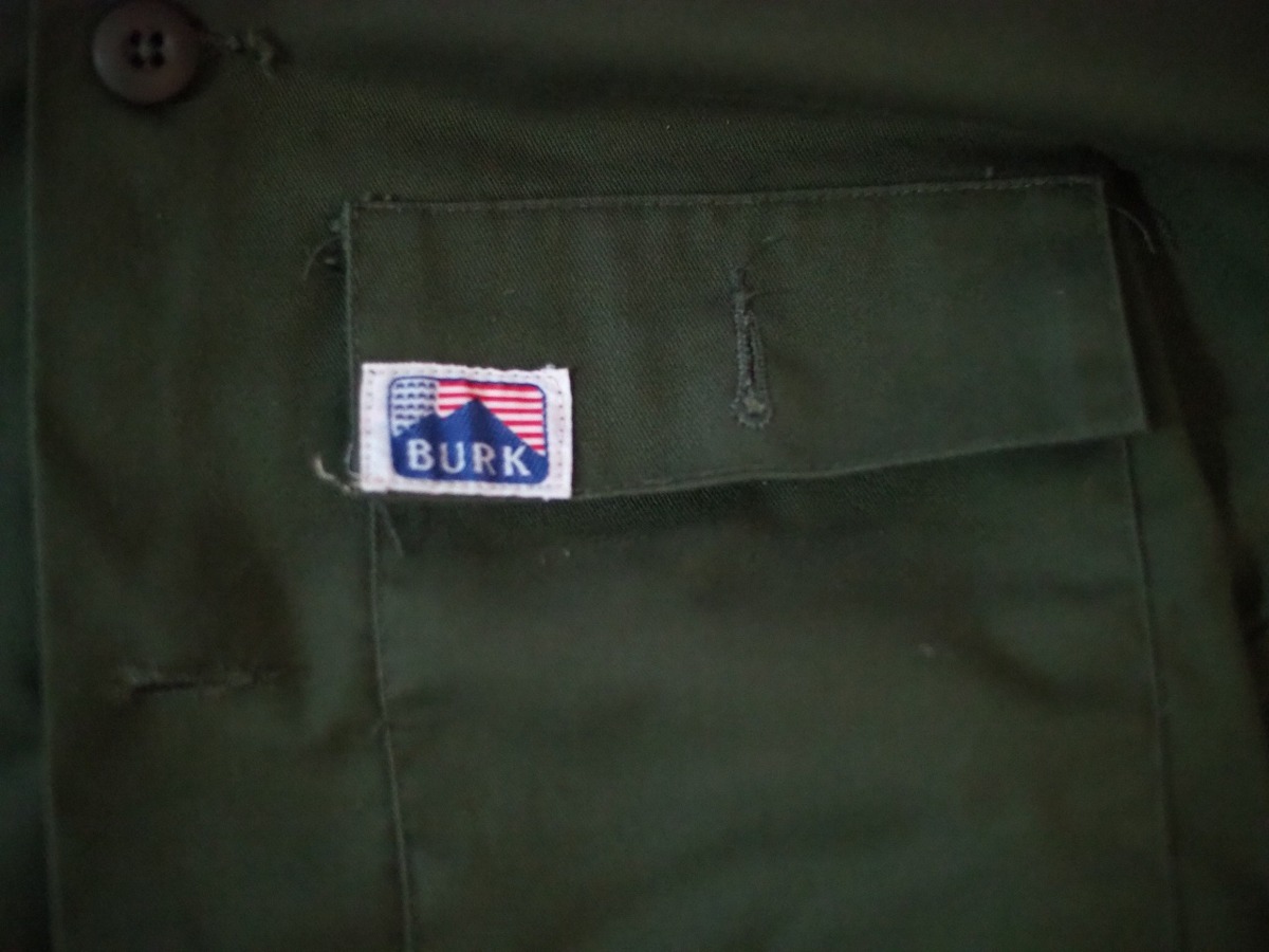 BURK かっこいい作業服 ミリタリー made in USA 未使用 カーキ 上下2着ずつ 当時物 ワークウェア_画像3