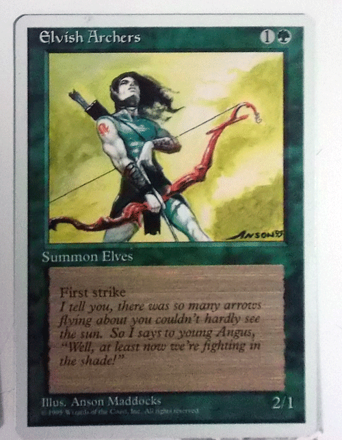 MTG 英語 /Elvish Archers(エルフの射手)/第四版/レア_画像1