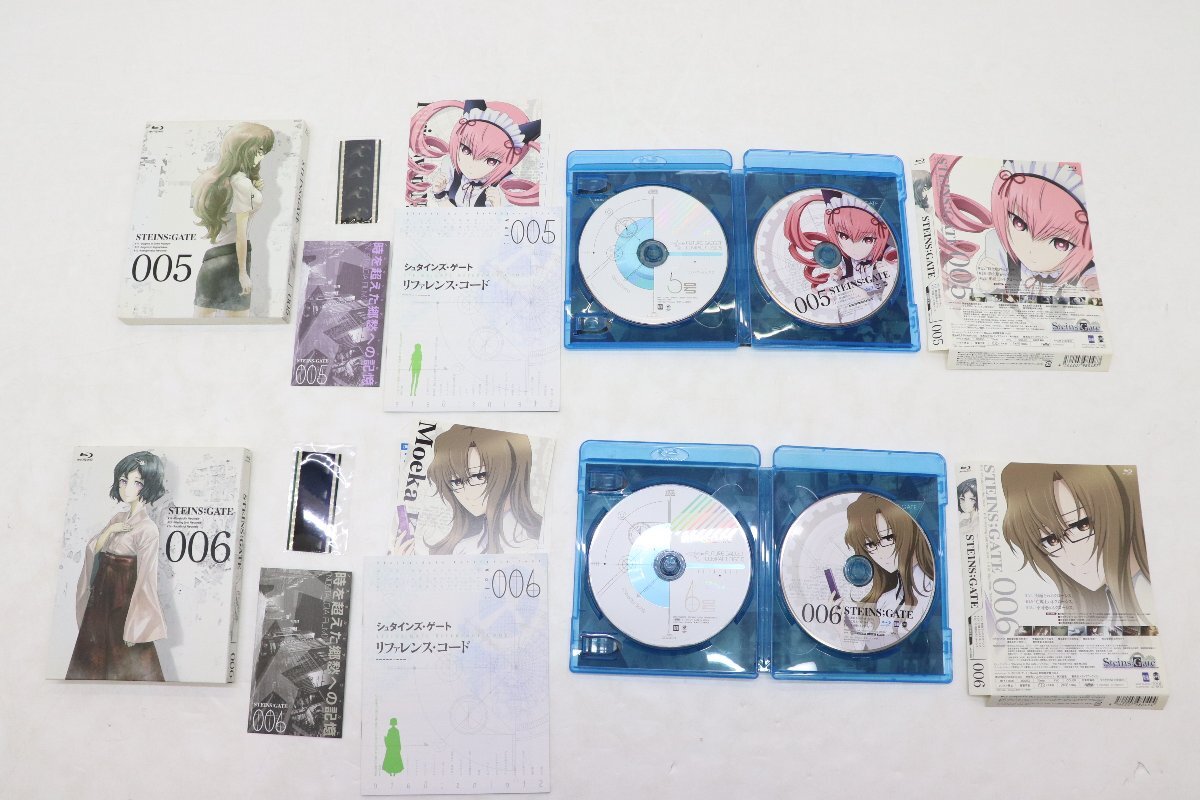 05JD●アニメBlu-rayDisc STEINS;GATE Blu-ray 全9巻 劇場版Blu-ray セット キズあり 動作未確認 ジャンクの画像5