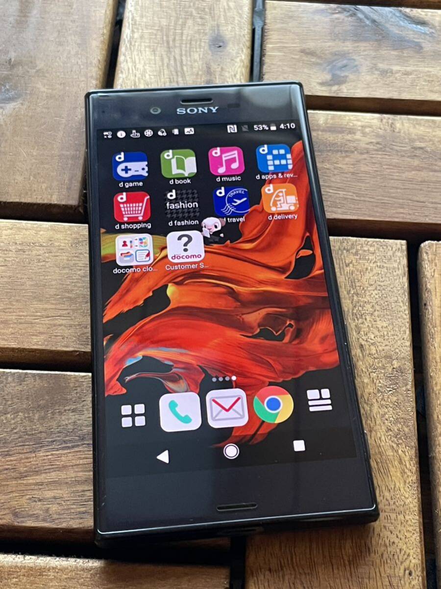 バッテリー難 docomo SIMフリー Sony Xperia XZ SO-01J ブラック Android8.0.0 スマホ本体 P7の画像1