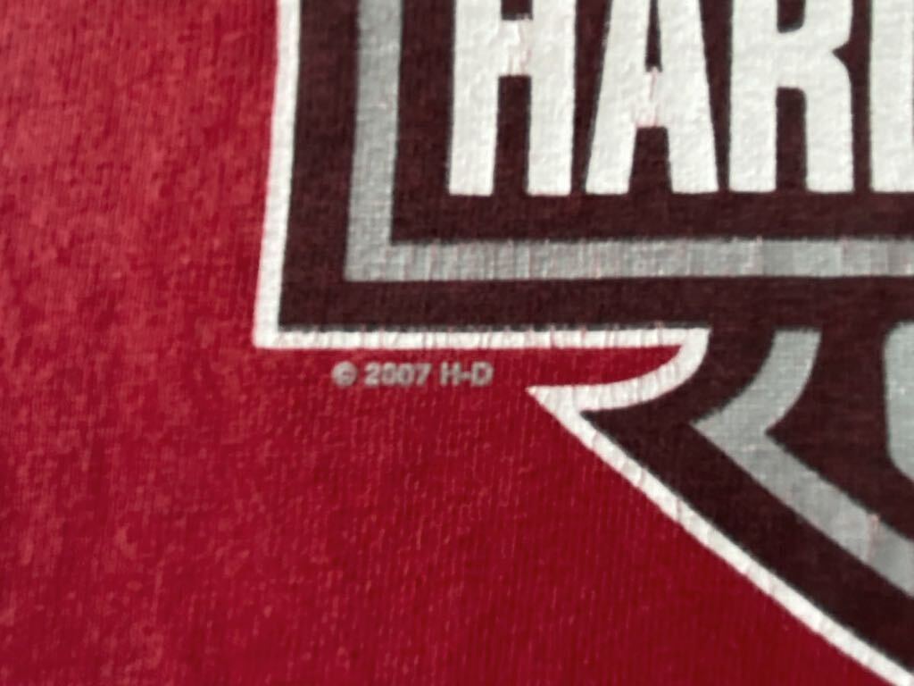 2000年代製 HARLEYDAVIDSON ハーレーダビッドソン 半袖プリントTシャツ 00s ビッグサイズ モーターサイクル アメリカ古着 _画像6