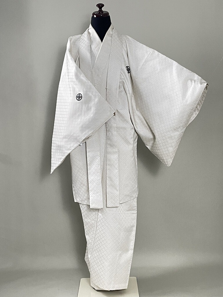 IROHA* man . adhesion *[ta0341] men's coming-of-age ceremony regular equipment Japanese clothes * wedding [ white ] polyester 
