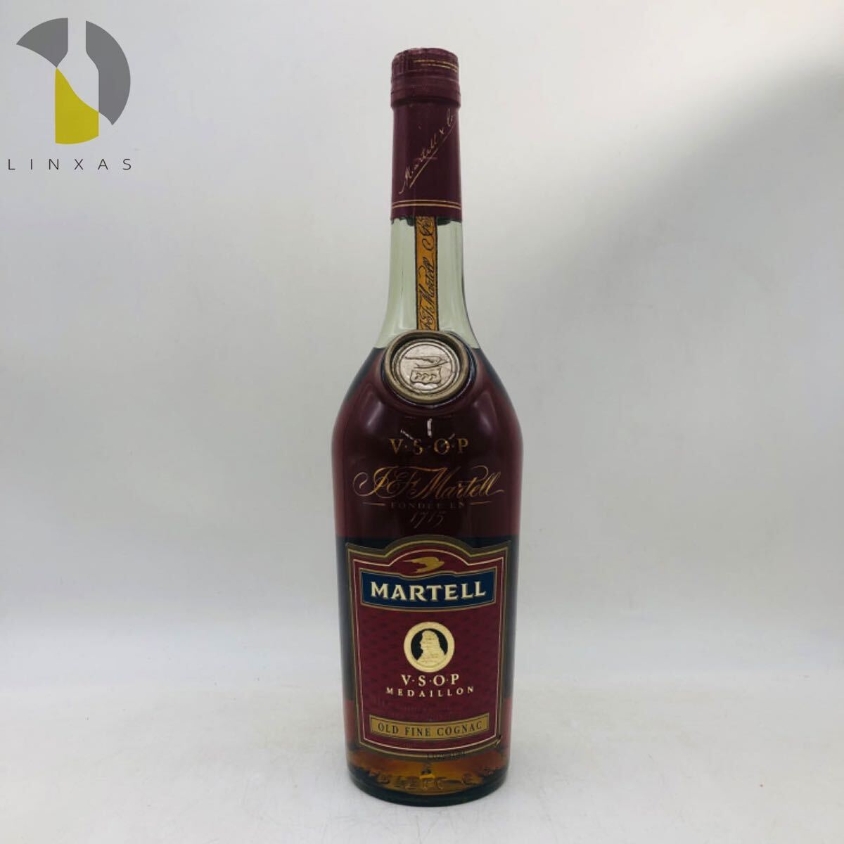 【未開栓】MARTELL CORDON マーテル コルドン VSOP MEDAILLON メダイヨン コニャック ブランデー 700ml 40% 液漏れ BR10820_画像1