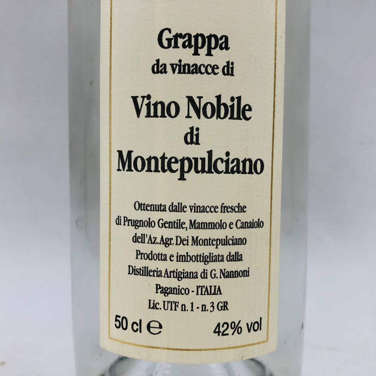 [ not yet . plug ]Grappa da vinacce di montepulciano grappa Italy ST3164