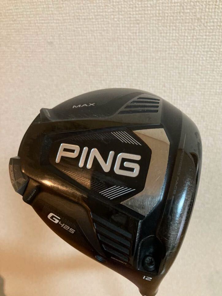 PING ピン ドライバー マックス G425 MAX ロフト12度 ヘッドのみ ヘッドカバー有の画像1