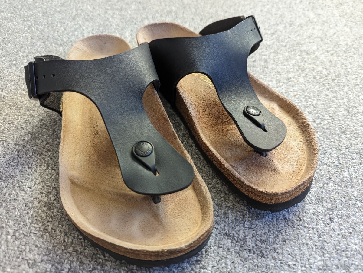 ビルケンシュトック BIRKENSTOCK サンダル Gizeh ギゼ サンダル サイズ26cm ブラック 黒_画像6