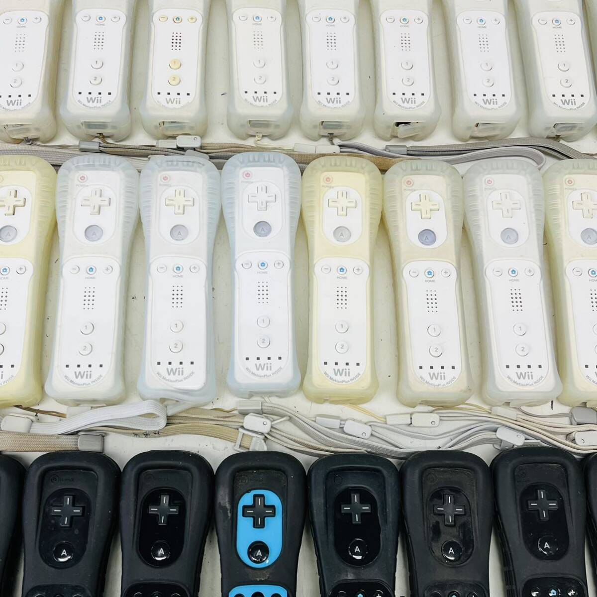 ☆大量・1円～ Nintendo Wii WiiU 対応 Wiiリモコンプラス 本体 ジャケット付 まとめて 100個セット モーションプラス 任天堂 ジャンク ①の画像6