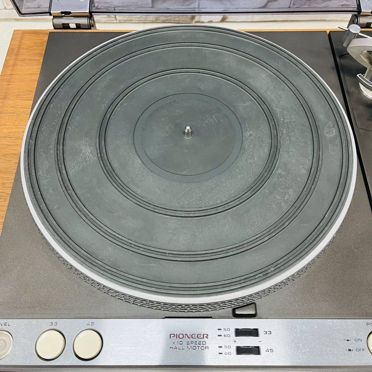 ☆1円〜☆ PIONEER パイオニア PL-61 ターンテーブル レコードプレイヤー オーディオテクニカ カートリッジ AT15Ea 付の画像4