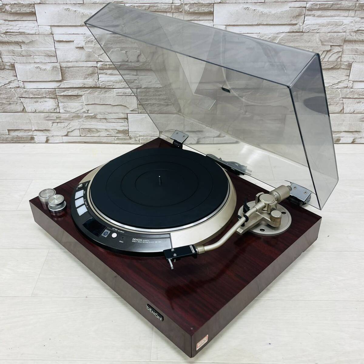 *1 jpy ~* DENON Denon QUARTZ DP-55L quartz lock Direct Drive record player turntable SHURE cartridge M44G