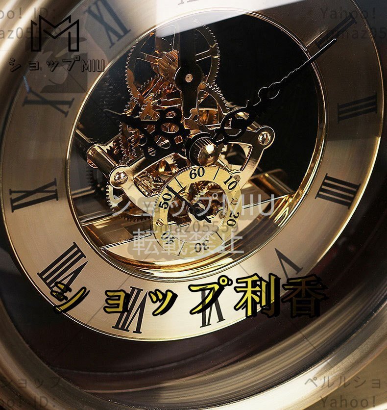 特価！美品 置き時計 鹿 機械 黄銅 現代 おしゃれ アンティーク調 かわいい_画像8