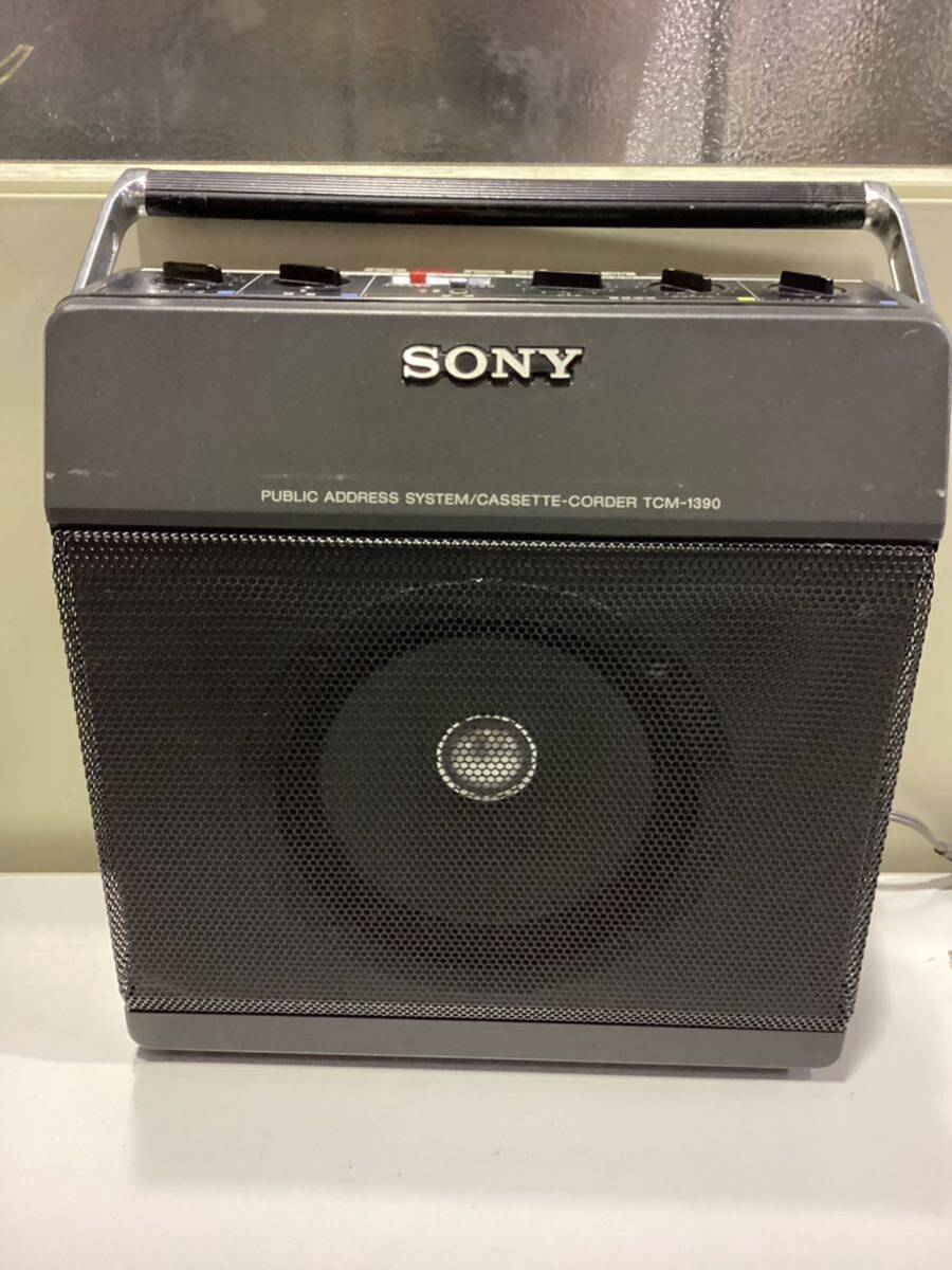 379【動作品】SONY カセットテープレコーダー TCM-1390 テープレコーダー カセットプレーヤー ソニー _画像2