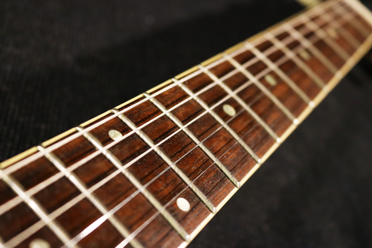 【Orville by Gibson】ES-335 Dot Semi-Acoustic Cherry（Gibson刻印ナンバードPU／メイプルボディ・マホガニーネック・ローズ指板）日本製_画像7