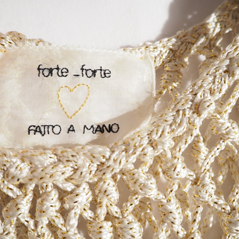 M4471P Vforte forte Forte Forte V fringe mesh the best white gold lame 1 / gilet no sleeve tops spring summer rb mks