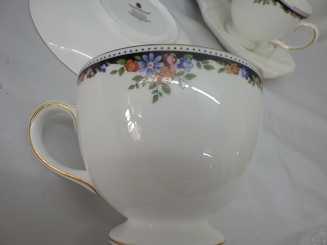 WEDGWOOD BONE CHINA カップ＆ソーサー コーヒーカップ ペア 2客 未使用品 240521_画像6