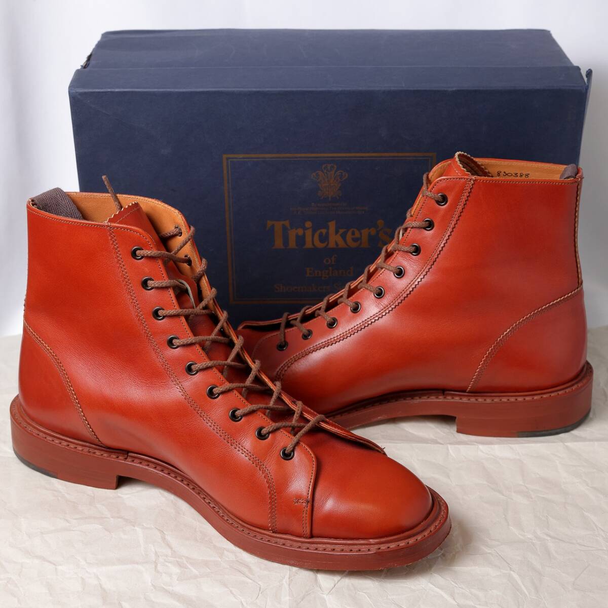 Tricker\'s Tricker's Monkey boots 10 1/2 box attaching 