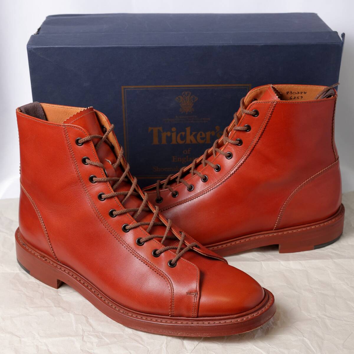 Tricker\'s Tricker's Monkey boots 10 1/2 box attaching 