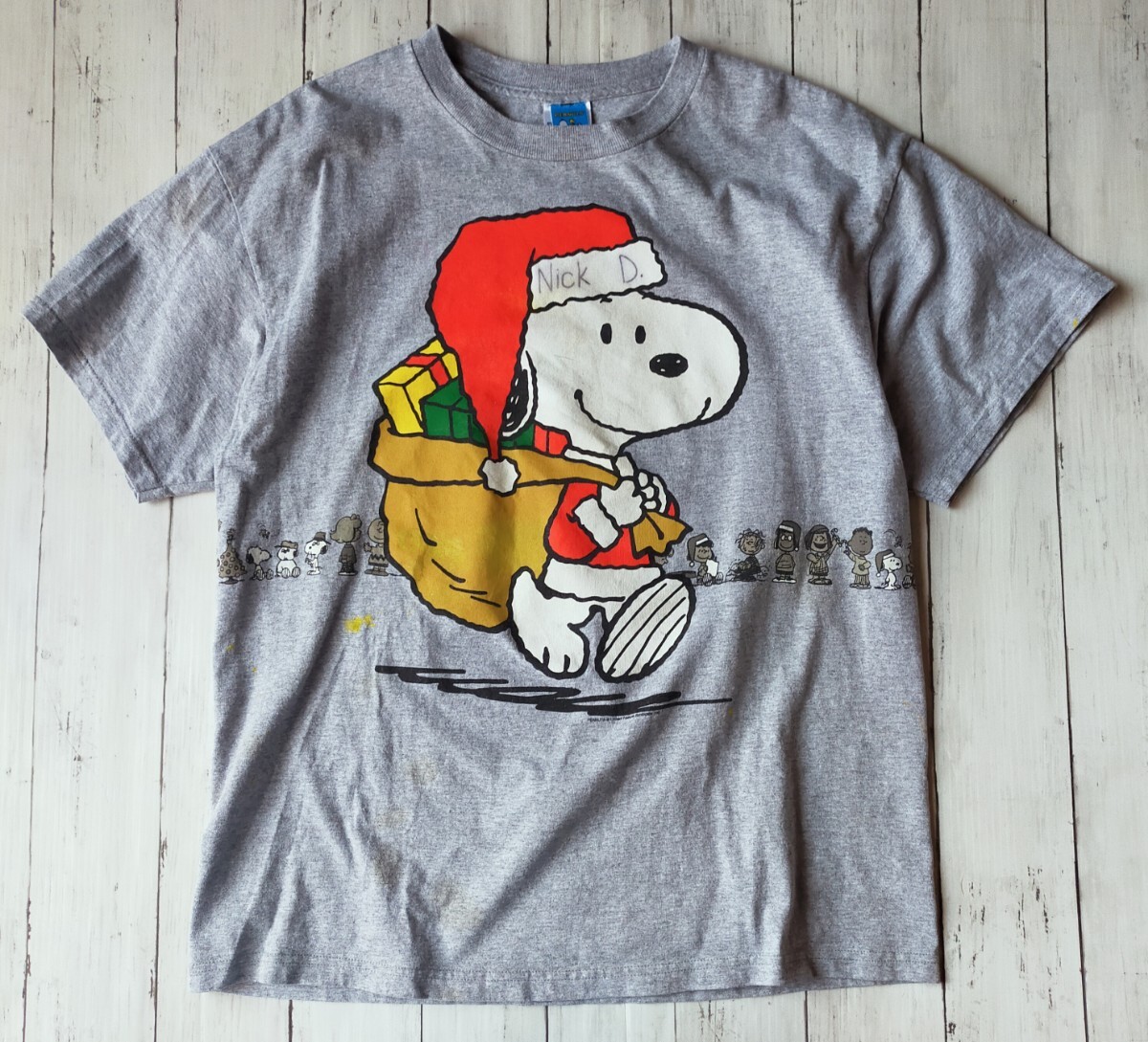 DELTA SNOOPY スヌーピー X'mas クリスマスTEE PEANUTS Y2K_画像1