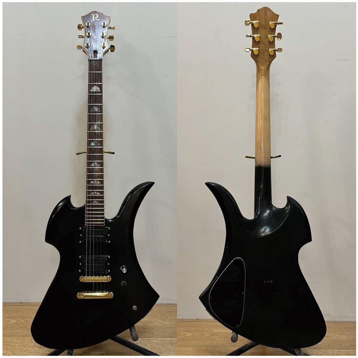 B.C.RICH/モンキーポッド/モッキンバード/スルーネック/ドンズバサイケペイントベース/hideモデル再現/エレキギターの画像1