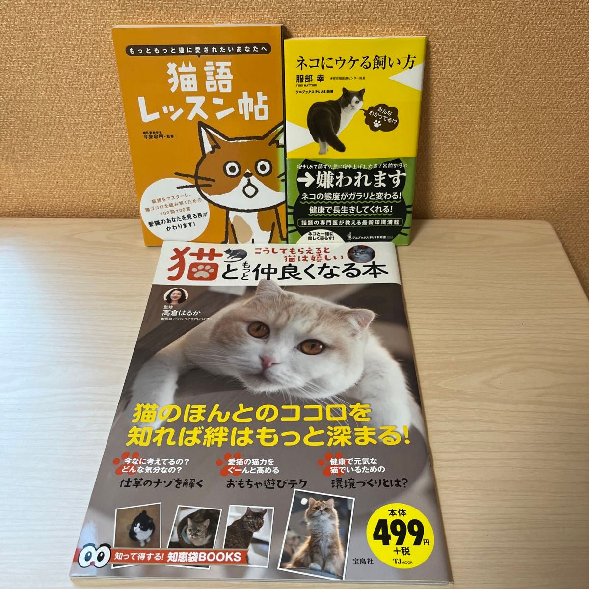 【猫の本３冊セット】猫語レッスン帖　もっともっと猫に愛されたいあなたへ 、ネコにウケる飼い方、猫ともっと仲良くなる本　