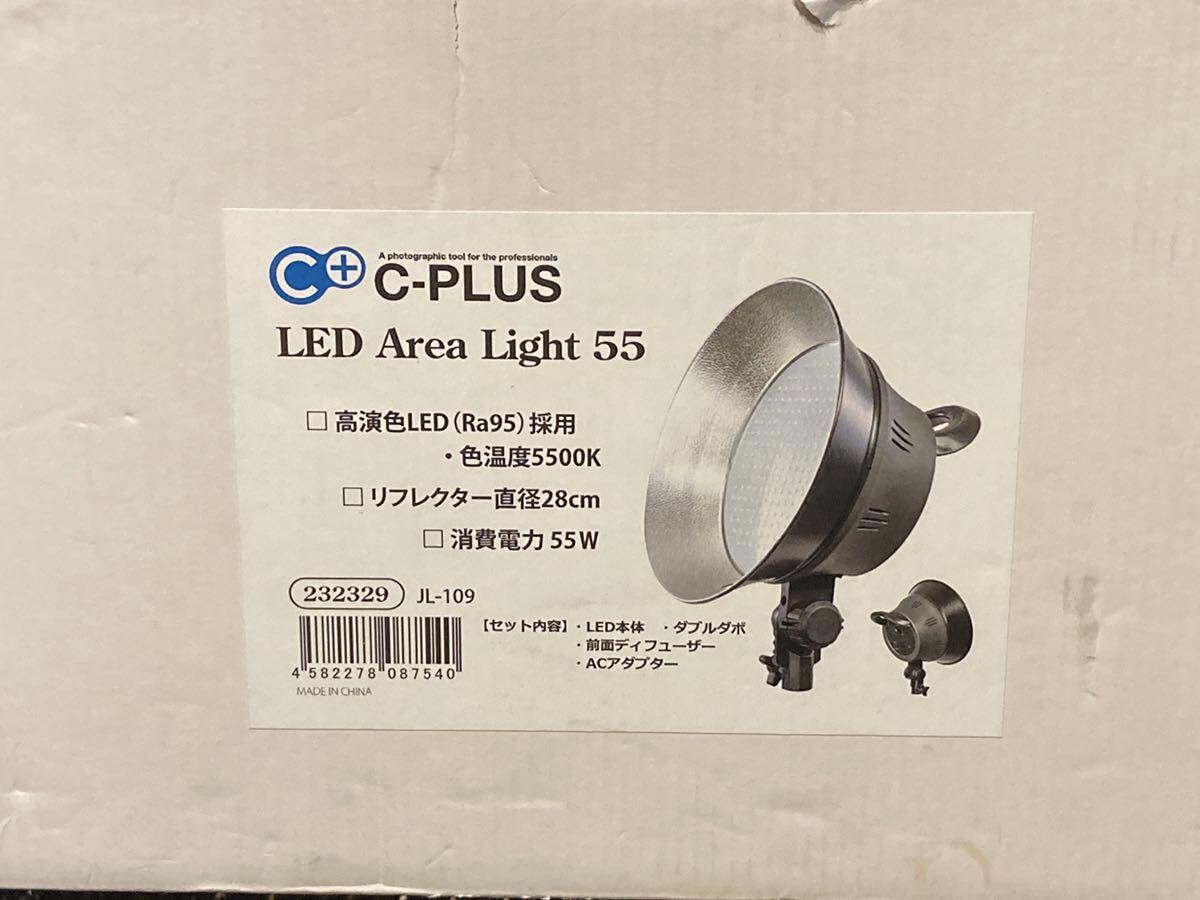 撮影用ライト 、C-PLUS LED Area Light 55＋専用スタンドCPS4B、使用時間延べ5時間程度、箱、保証書、付属品。_画像2