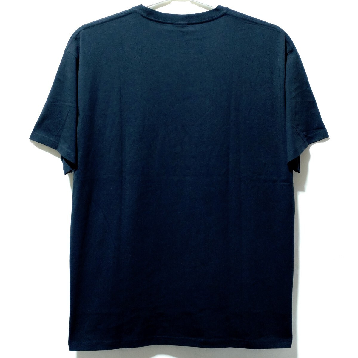 特価/未使用【サイズ=4L(3XL)】波 和柄プリント/メンズ/半袖/Tシャツ/胸囲=110～118cm/navy_画像4