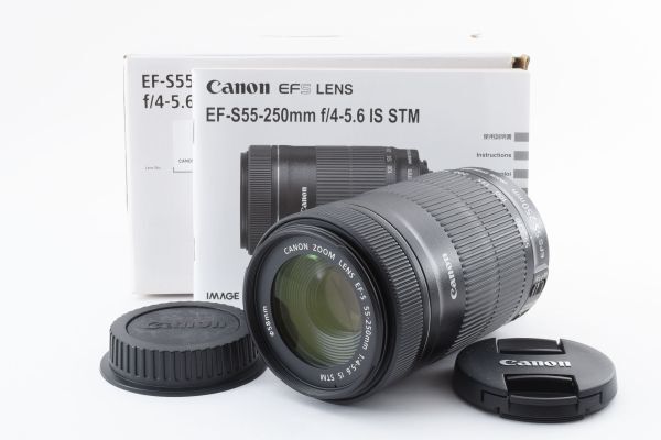 #s86★美品★ Canon キヤノン EF-S 55-250mm F4-5.6 IS STMの画像1