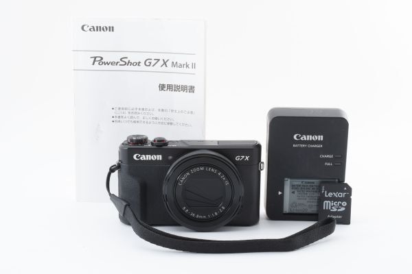 #s119★極上美品★ Canon キャノン PowerShot G7X Mark II ブラックの画像1