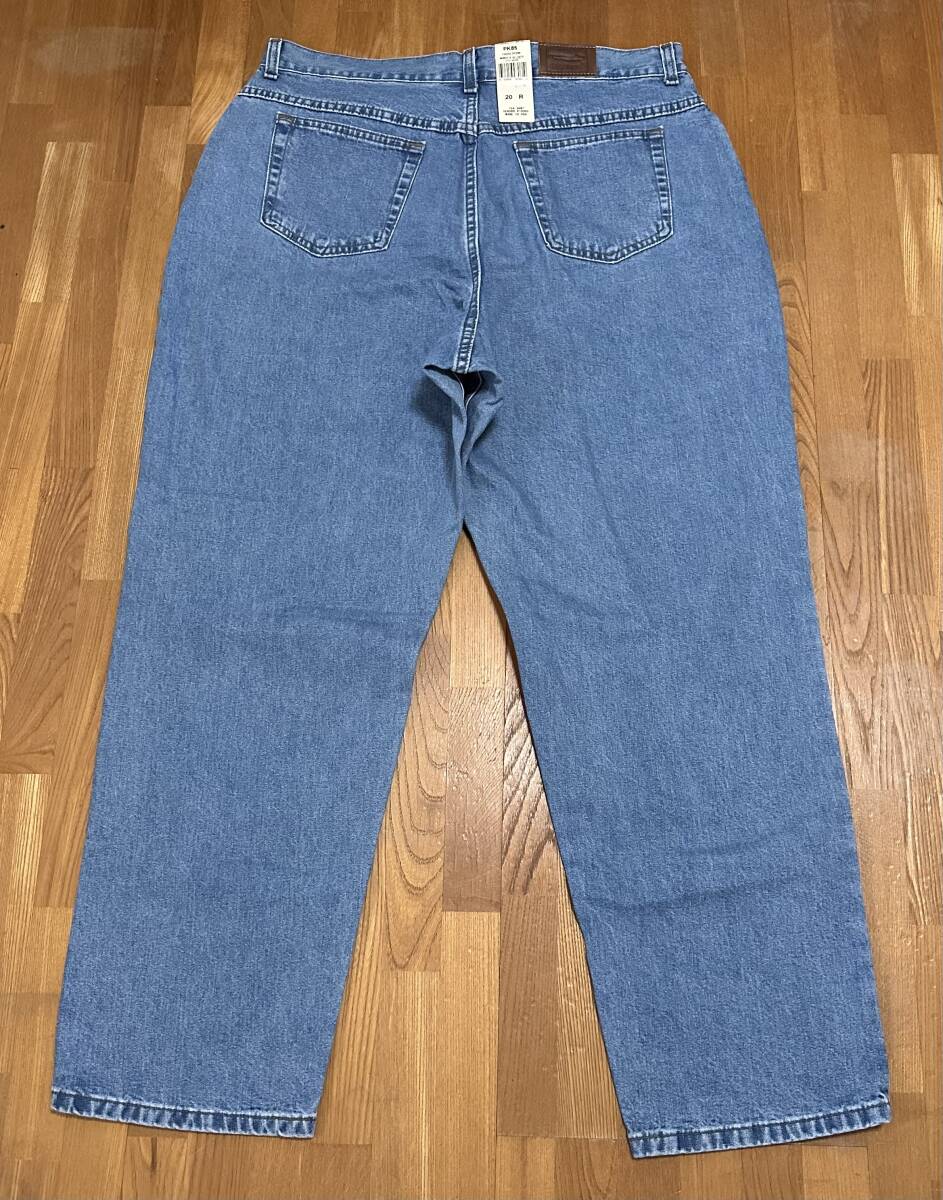 deadstock！ USA製 80s Vintage LL bean デニムパンツ バギー FADED DENIM relaxed fit jean 古着 W38_画像6